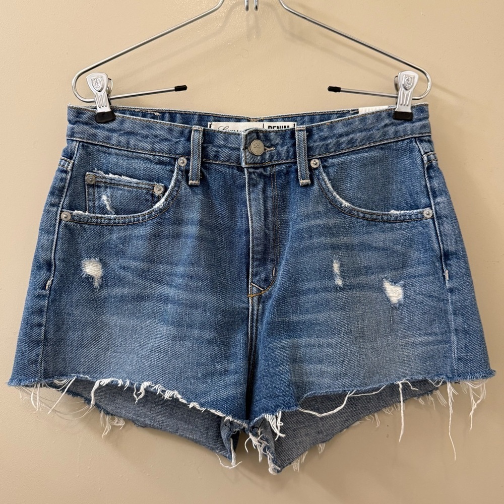 Lovers + Friends The Jack High Waisted Denim Shorts size 28 in Las Palmas - Picture 4 of 12